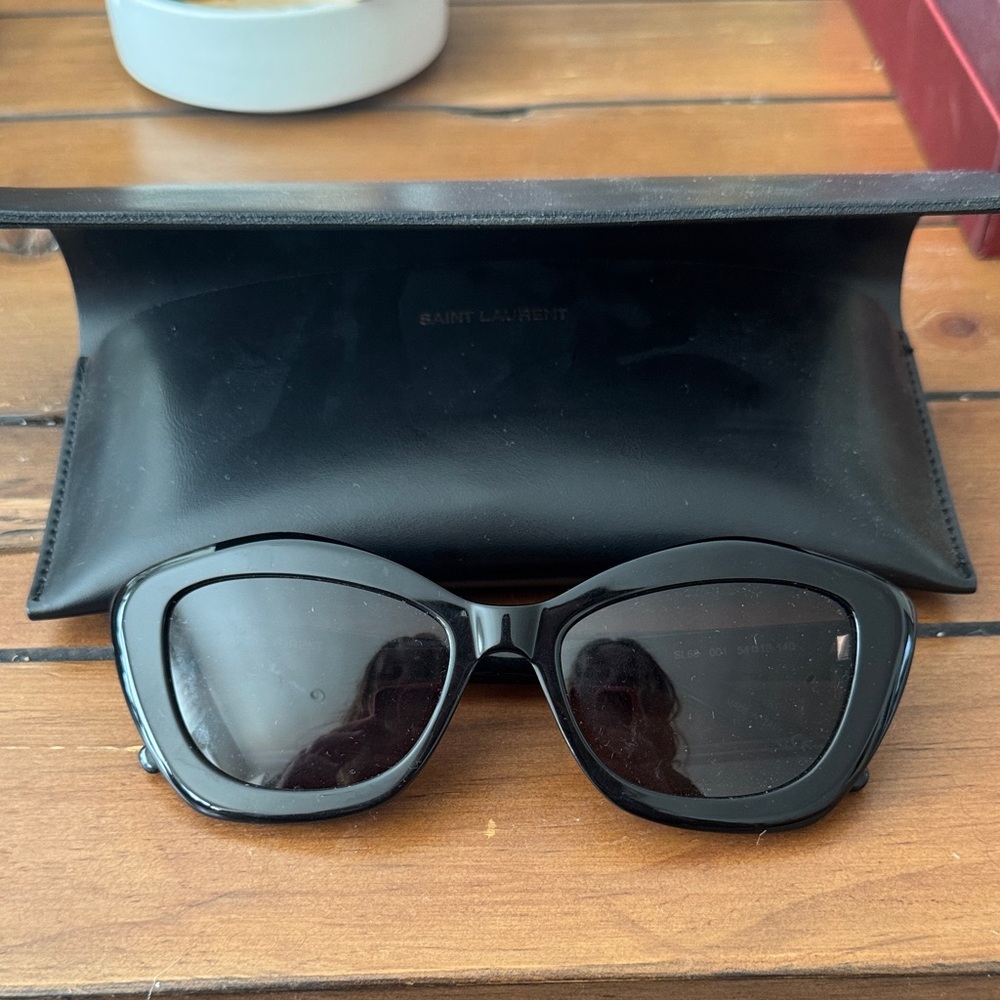 Saint Laurent Glossy Black Sunglasses